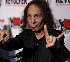 Ronnie James Dio on the black carpet at the 2010 Revolver Golden Gods awards.