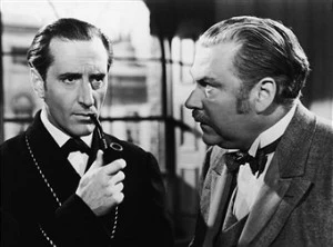 The Adventures of Sherlock Holes Basil Rathbone and Nigel Bruce