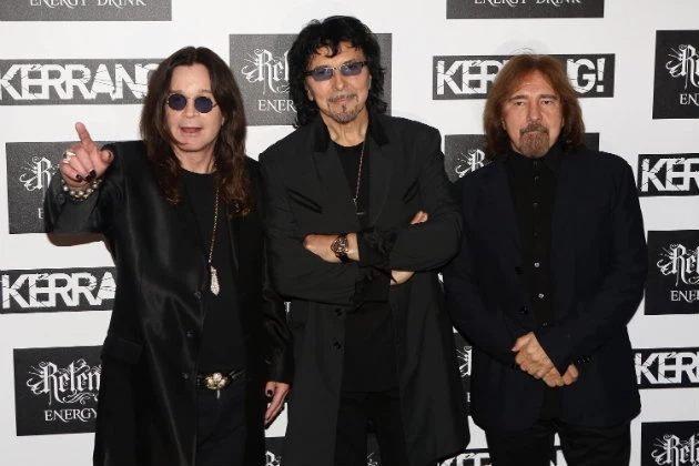 Black Sabbath at the Kerrang! Magazine awards.